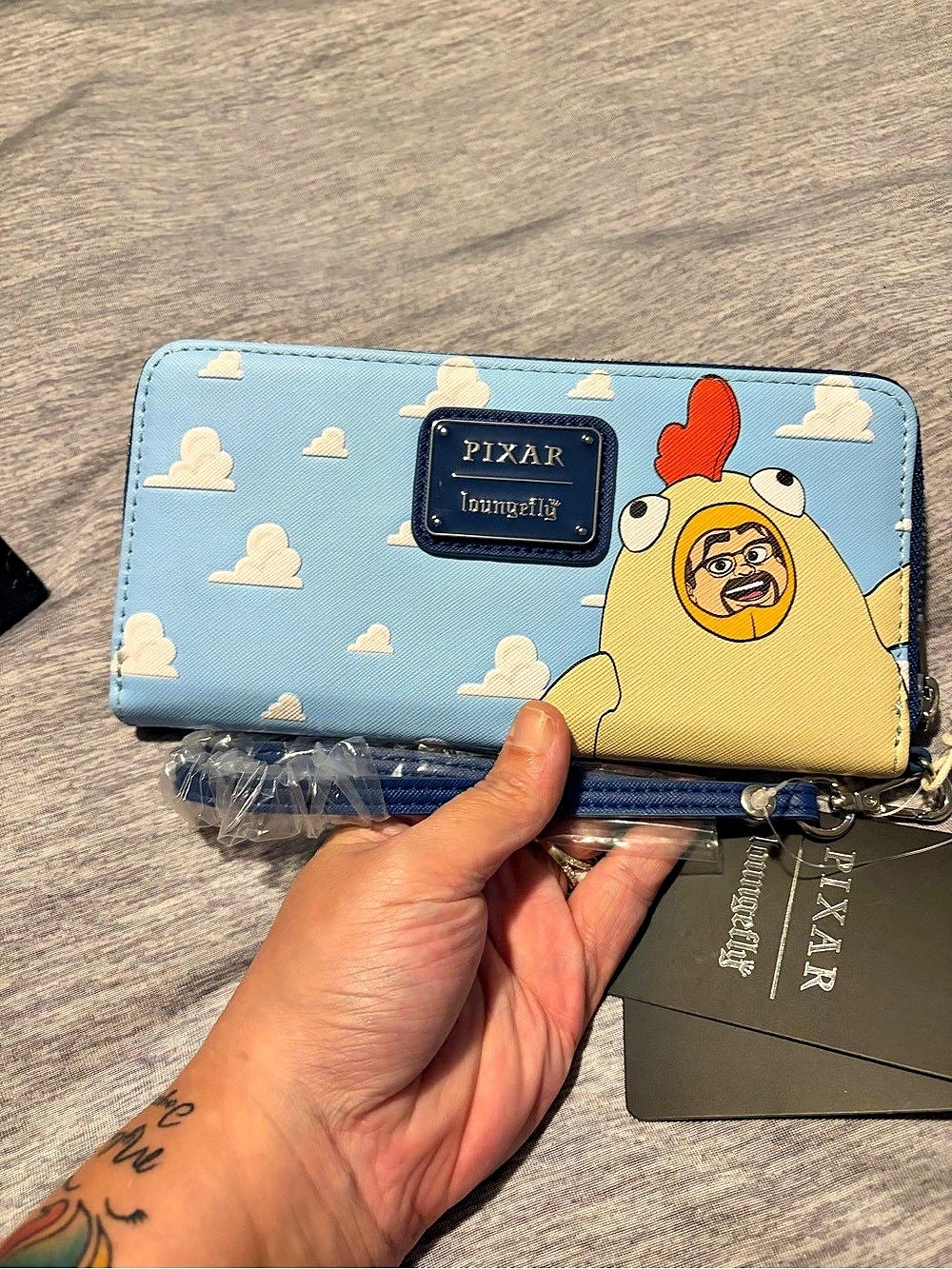 Loungefly Toy Story Villains Zip Around Wristlet Wallet Blue & Multicolor